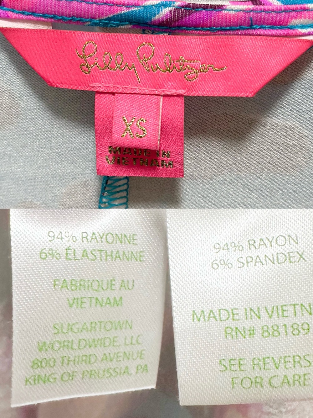 Lilly Pulitzer Bryson Dress Blue Rhapsody Orchid You Not - Picture 8 of 8